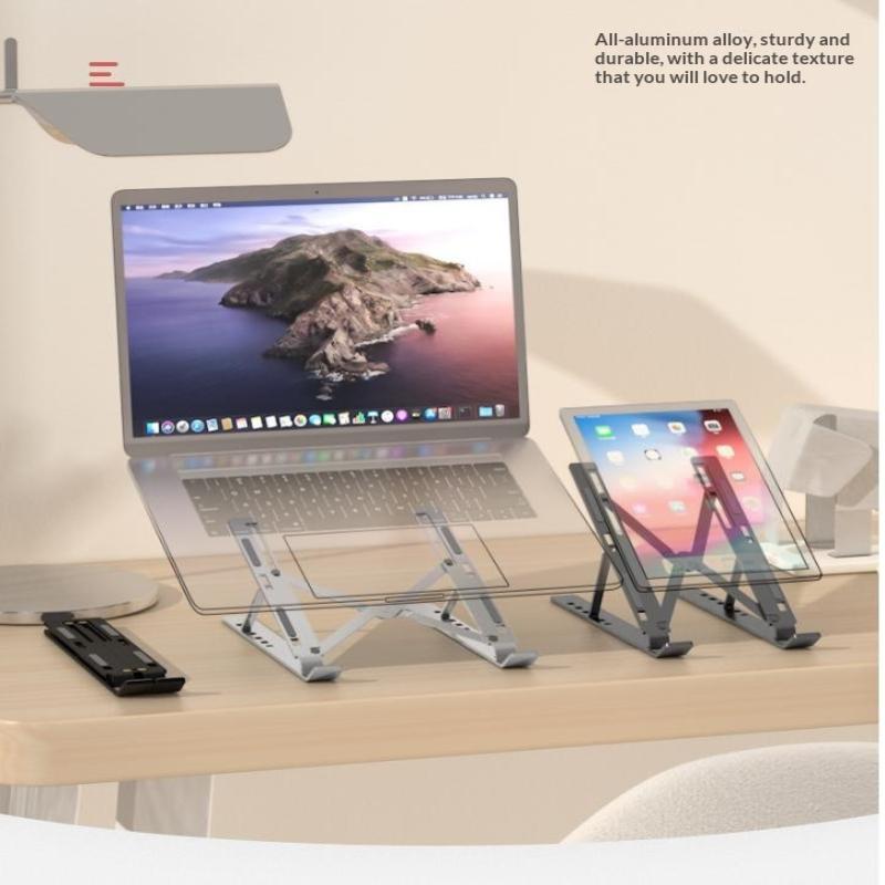 Laptop Stand Metal Material Foldable Portable Laptop Heighten Laptop Holder Bracket Notebook Stand