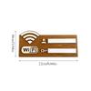Rustic Wooden WiFi Password Sign, Vintage Wall-Mounted Wireless Network Indicator Plaque, Multi-Purpose Home Decor Accessory