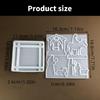 2PCS Nonstick Silicone Ornament Mold Crafting Moulds Prayer Pattern Moulds Table Decorative Molds for Any Interior Space