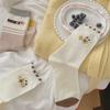 Female Spring and Autumn Lovely Duckling Comfortable Sweat Absorption College Wind Tube Cotton Socks