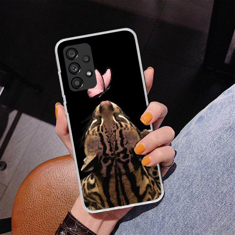 Pink Leopard Print Phone Case For Samsung Galaxy A52 A32 A22 A12 A51 A31 A50S A30S A20S A10S Note 20 Ultra 10 Plus S10 A72 A71 G