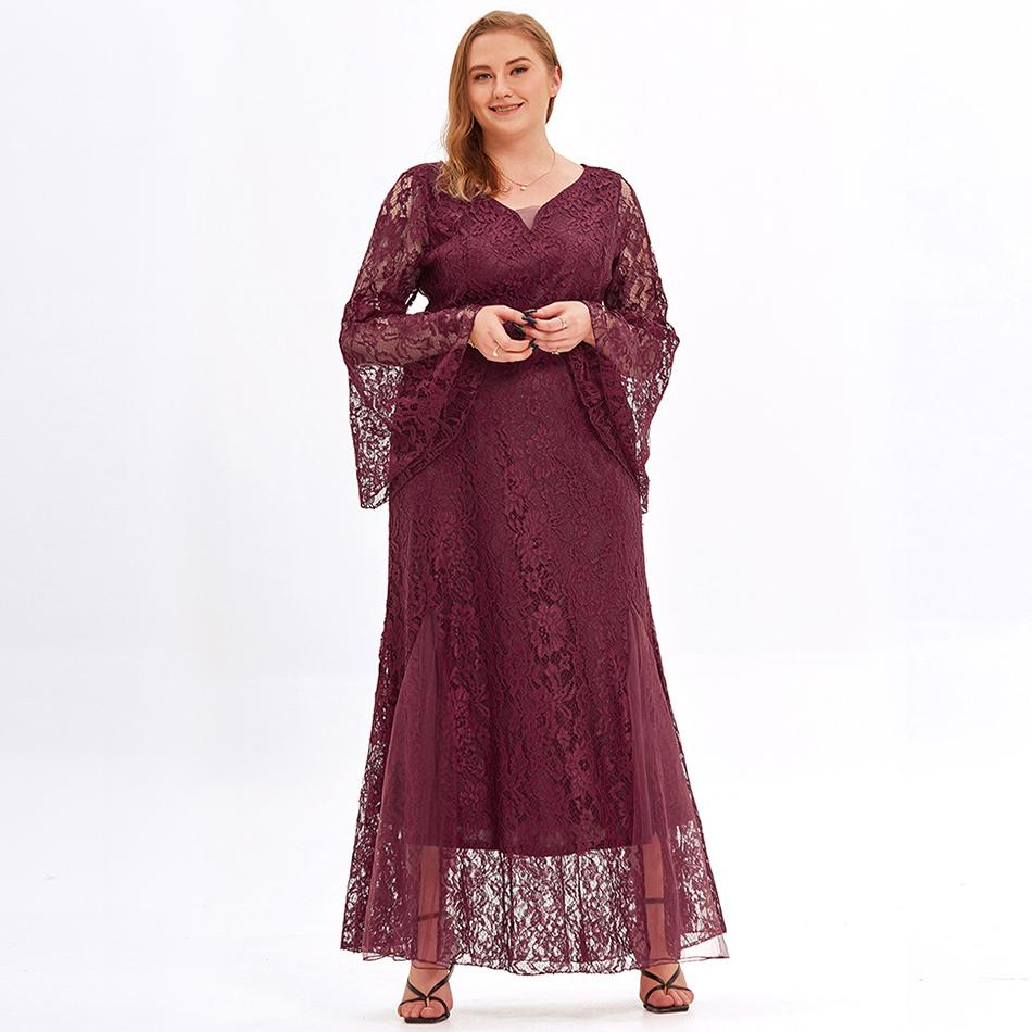Buy Women's Plus Size Floral Lace Tulle 