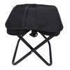 Outdoor Folding Stool Sling Bag 2 in 1 Portable Chair and Storage Pouch for Camping Hiking Fishing Black
