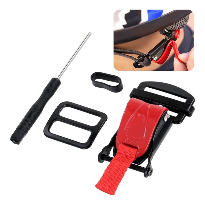 Kit de Substituição de Fivela de Liberação Rápida para Capacete, Capacete com Catraca para Tira do Queixo Até 1 Polegada, Capacete de Motocicleta-M53K
