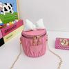 Solid Bow Color Children Cute Butterfly Knot Water Bucket Bag Daily Use Casual