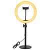 LED Live Streaming Ring Light Studio Photography Beauty Salon Tattoo Fill Light (Black)Black