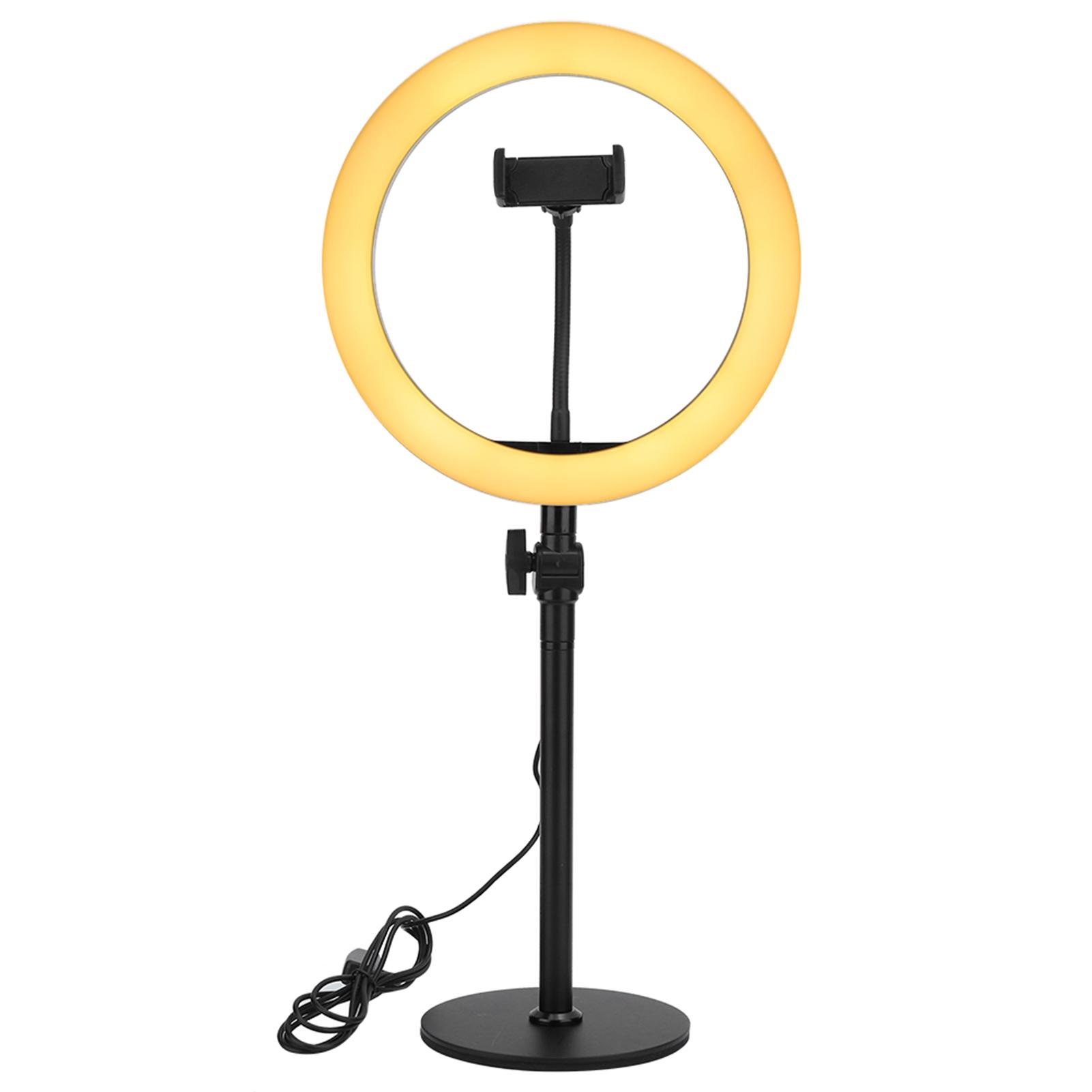 

LED Live Streaming Ring Light Studio Photography Beauty Salon Tattoo Fill Light (Black)Black