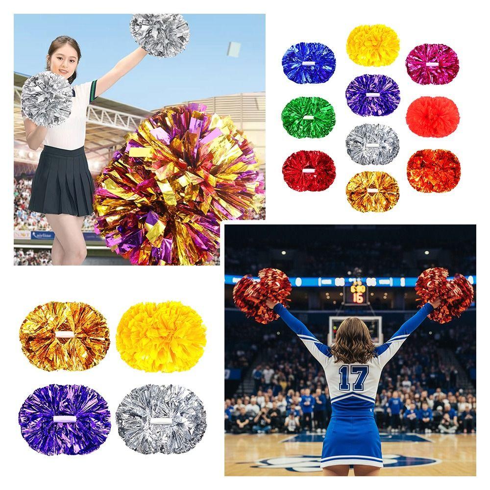 Colorful Flower Ball 30cm*37cm Cheerleading Pom Poms Holding Cheering Ball Cheerleading