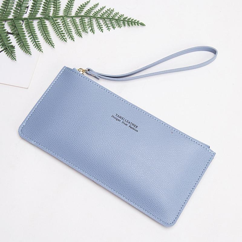 

Женский кошелек Длинная простая сумка для рук Большая емкость Многофункциональная сумка для мобильного телефона