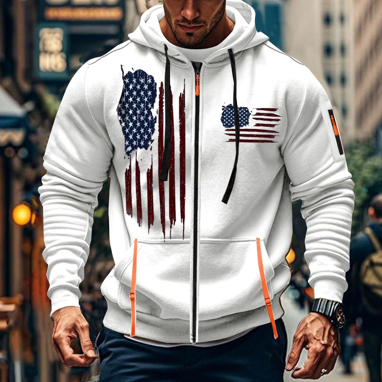 Мужская спортивная повседневная толстовка с капюшоном кардиган с капюшоном на молнии многокарманное пальто с капюшоном XL 2193₽