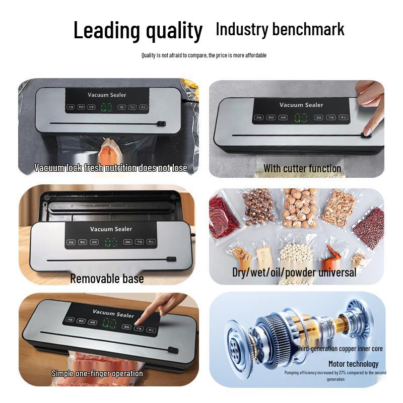 Automatic Food Vacuum Sealer for Dry & Wet Compression