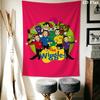 The Wiggles Wall Tapestry Aesthetic Wall Hanging Printed Fabric Blanket Decorative Tapestries for Bedroom Living Room Home Decor