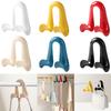 3/2/1Pcs Bag Hanger Hook Double Hooks Space-Saving Clothes Hats Scarf Handbag Storage Rack Wardrobe Backpack Hook