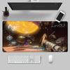 XXL Mouse Pad Anime Gamer Outer Wilds Mousepad PC Gaming Accessories Keyboard Pad Laptop Universe Space Solar System HD Desk Mat