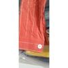 Orange&red Casual Cotton Long Sleeve Shirt Women Lapel Button Up Embroidery Sun Striped Shirts