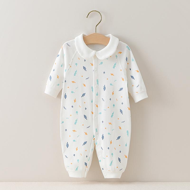 Helt ny ren bomull, beinfri baby jumpsuit - vår-/sommerromper yttertøy for nyfødte.