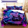 3pcs Jinx pattern bedding set duvet cover set includes duvet cover &pillowcases, perfect all season bedroom decoration & gift