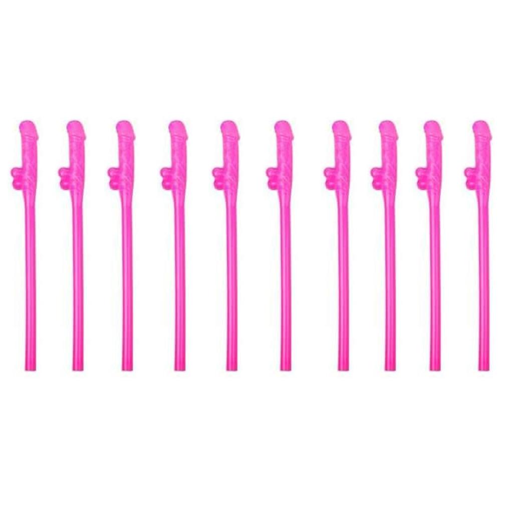 Folulus 10PC Hen Party Bar Willy Straws Party Phallus Girls Night Out Accessories Straws