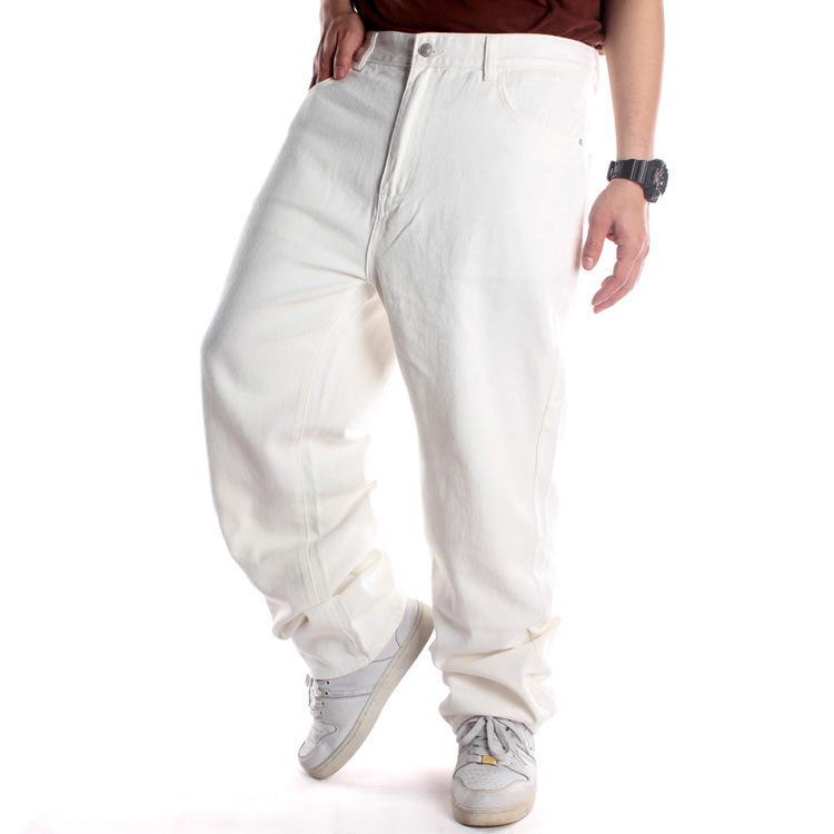 Men's European & American Style Loose Fit Street Dance Skateboard Hip-Hop Jeans