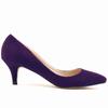 Décolleté da Donna Primavera Autunno Tacco Basso Alto 5cm Tinta Unita Traspiranti Punta Appuntita Suola Antiscivolo Soletta in Lattice Scarpe da Lavoro Matrimonio