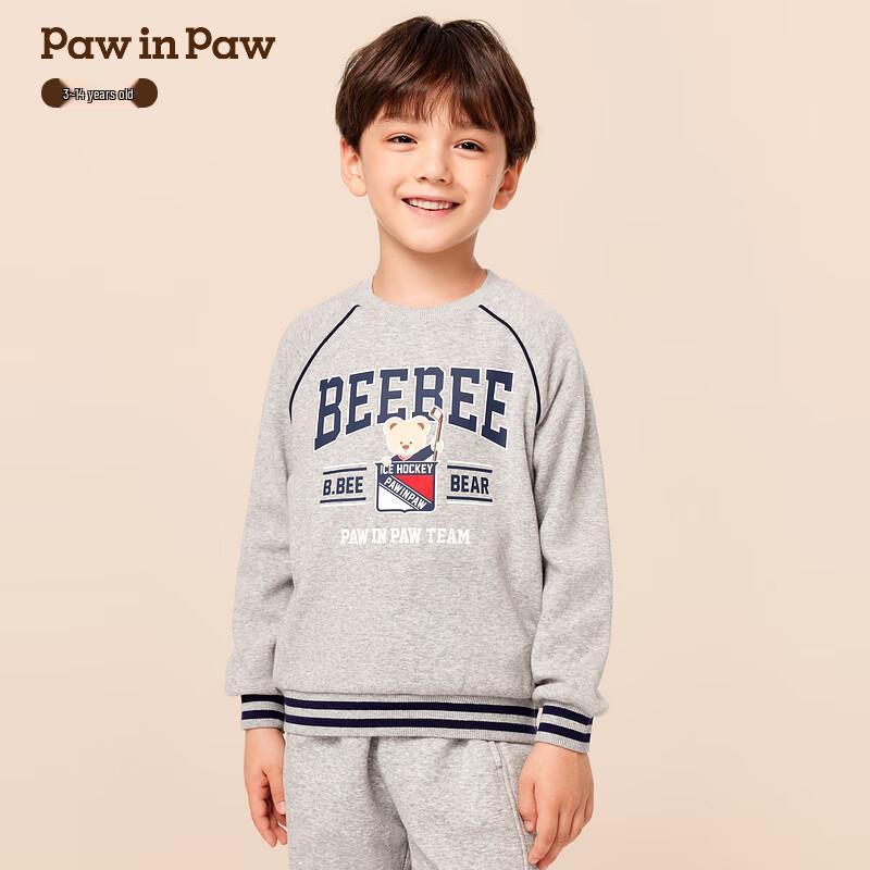 PawinPaw Cartoon Bear Boys Crew Neck Sweatshirt 150