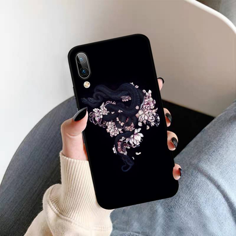 

Чехол для телефона со змеей и цветком змеи для OPPO A9 A7 A3S A1K F5 Reno 2 Z Realme 6 5 Pro C3 Vivo Y91C Y51 Y31 Y19 Y17 Y11 V17 OPPO reno 2z
