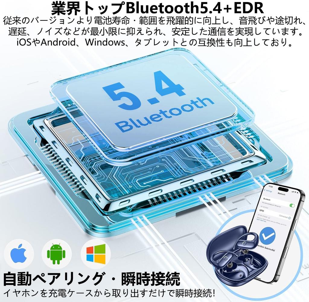 Bluetooth Wireless Earphones Latest and Earhook Combination Bluetooth Up To 48 Hours of Karuna Style Bluetooth Sound ENC Automatic Instant Touch