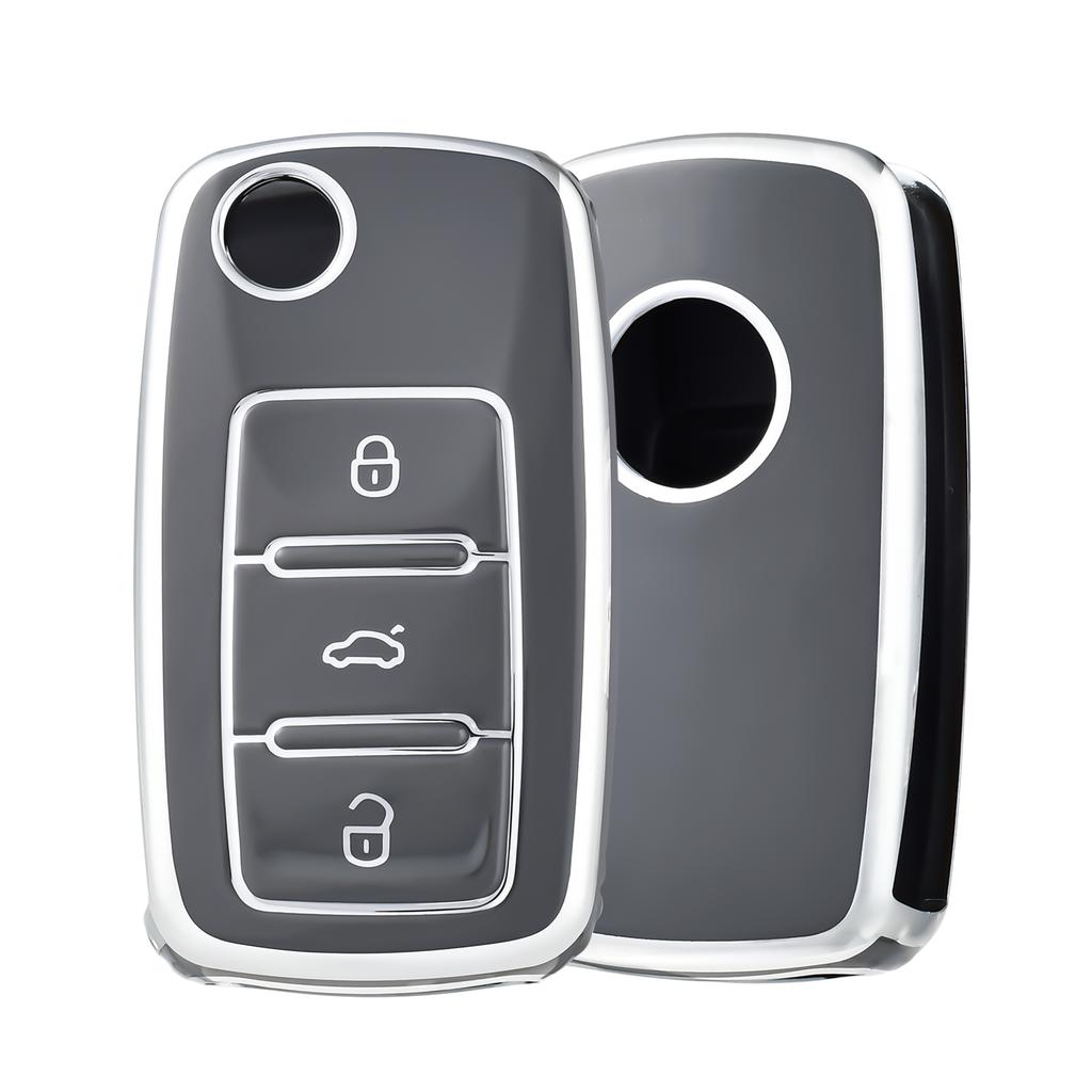 360° Protection Car Key Case Shell For Volkswagen VW Polo Tiguan Passat B5 B6 B7 Golf 5 EOS Scirocco Jetta MK6 Octavia Skoda A5