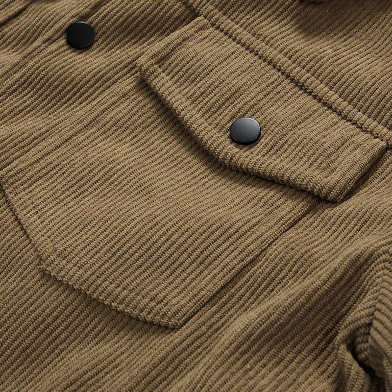 Men S Corduroy Casual Work Jacket Spring Autumn