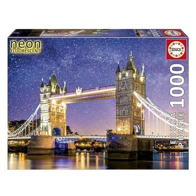 Puzzle 1000 Pieces Neon : Tower Bridge, London