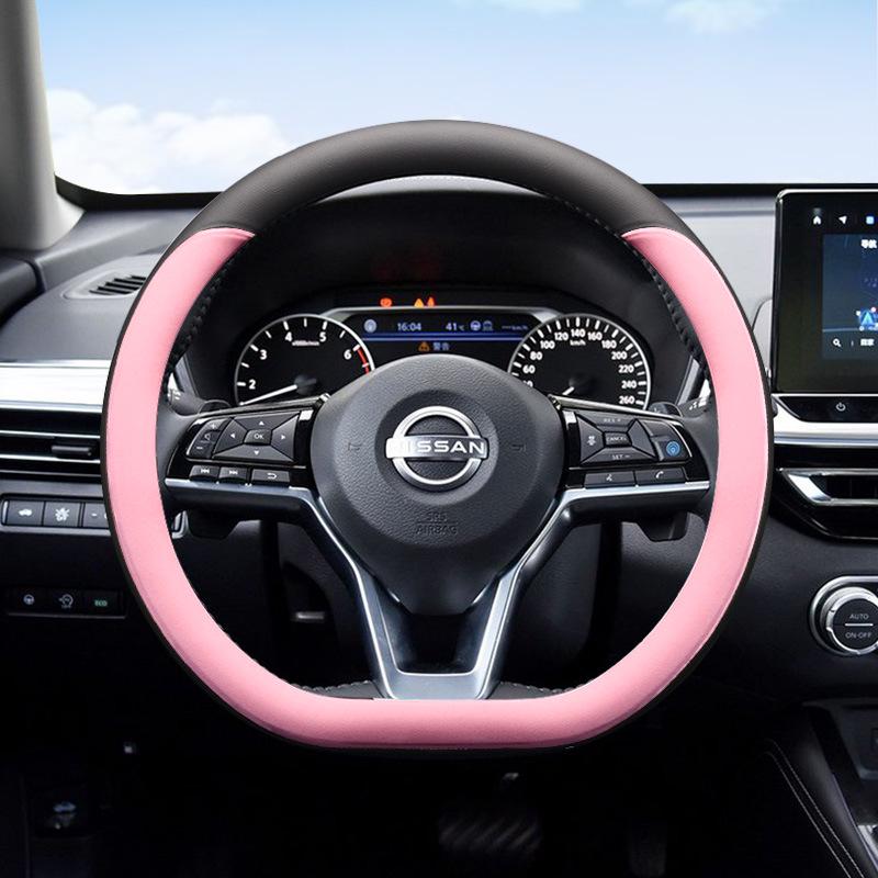 Uniwersalny antypoślizgowy ultracienki pokrowiec na kierownicę dla Nissan Sylphy, Teana, X-Trail, Qashqai, Kicks - Cztery Pory Roku.