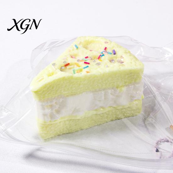 Kids Stress Relief Toy Simulated Food Squeeze Anxiety Stretchy Rice Cake Triangle Cheese Portable Fake Decompression Tools Skin-friendly