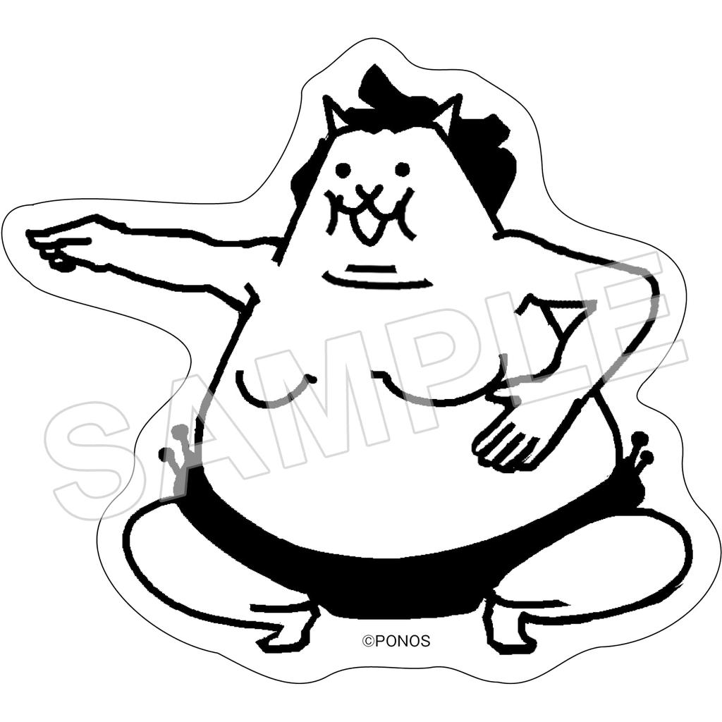 Nyanko Daishouten Original Sticker Set Sumo Neko The Battle Cats