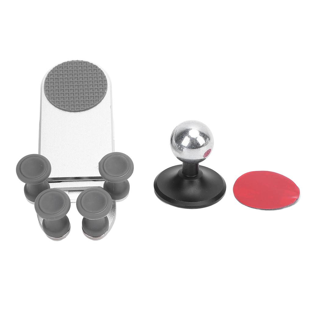 Alloy Car Phone Holder 360 Degree Rotation Phone Car Mount with Adhesive Automobile Phone Mount for