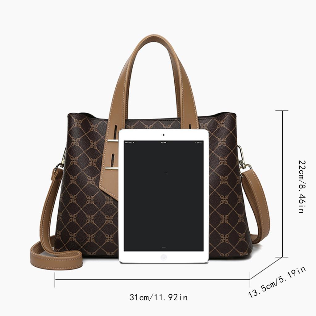 Women's Handbag, New Printed Shoulder Bag, Versatile Temperament, Commuting Tote Bag, Middle-aged Women's Handbag