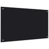 Vidaxl Panel Ochronny Do Kuchni, Czarny, 100X60 Cm, Szkło Hartowane