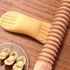 Screw Thread Design Wooden Embossing Rolling Pin for Creative Cookie and Pastry Baking in Kitchen