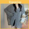 Vneck Womens Plus Size Slouchy Sun Shirt Chic Loose Cardigan Tops