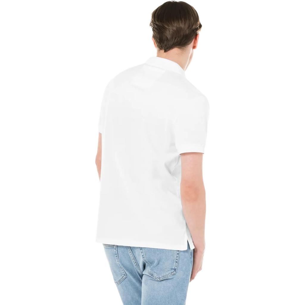 Calvin Klein Casual Letter Embroidery Breathable Short Sleeve Polo Shirt Men Polo Shirts White J320771YAF