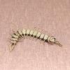 Antique Bronze Centipede Figurines Ornaments Pure Copper Moveable Simulation Animal Statue Crafts Home Feng Shui Desktop Decors
