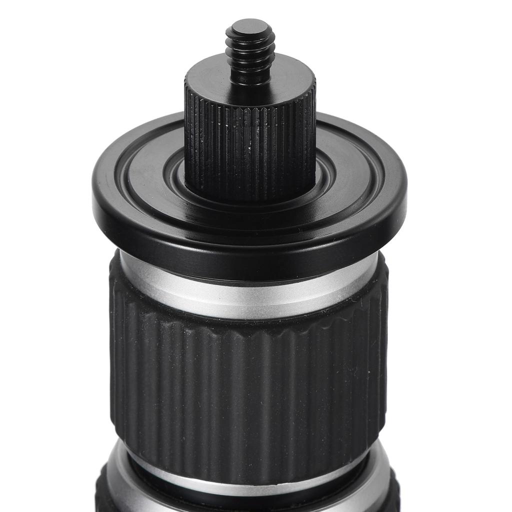 Uxcell Adapter Stojaka Mikrofonowego Męski na Męski ze Stopu Aluminium Adapter Śruby Mikrofonowej do Stojaka Trójnożnego Mikrofonu Czarny 2szt. 3/8 3/8