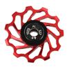 Mountain Bike Rear Derailleur Wheel 11T Metal Ceramic Rear Wheel Guide Roller Bike AccessoryRed