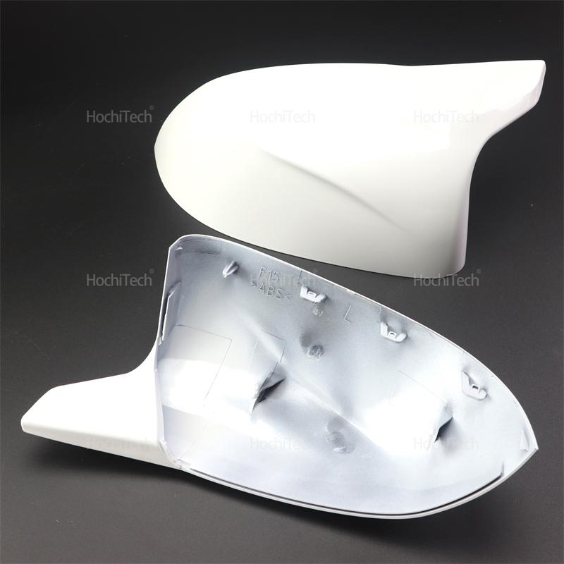 2x White Look Style Mirror Cover M Look Mirror Cover Overlay for BMW X3 F25 X4 F26 X5 F15 X6 F16 2014 2015 2016 2017 2018