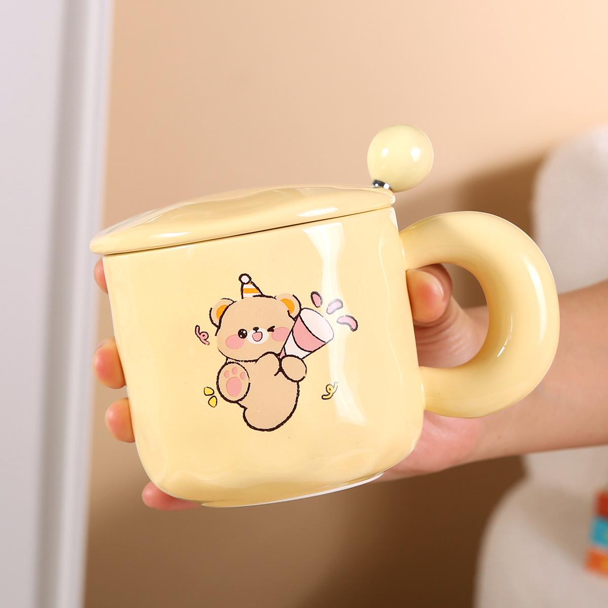 

Novel Little Tiger Mug Souvenir Ceramic Mug Creative Personalized Cartoon Ins Home Coffee Mug 450ML