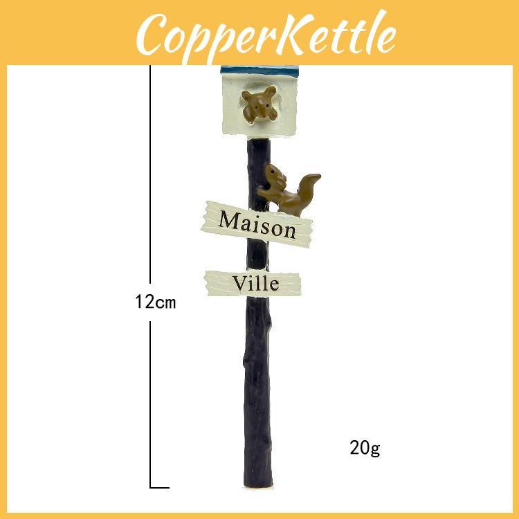 Squirrel Mailbox Creative Microscopic Scene Decoration Props Mini Model Ornament