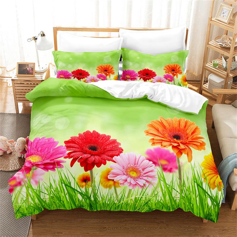 Daisy Butterfly Bedding Set Lovely Kid's Duvet Cover Boys, Quilt Cover Girls Room Gorgeous Bedding King/Queen Duvet Cover Set