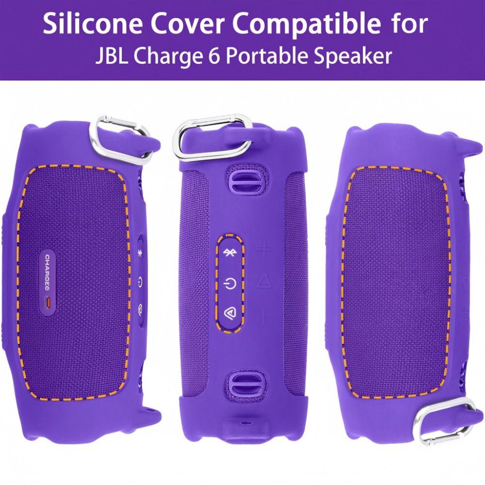 With Shoulder Strap Protective Sleeve Silicone Speaker Accessories for JBL Charge 6 Speaker