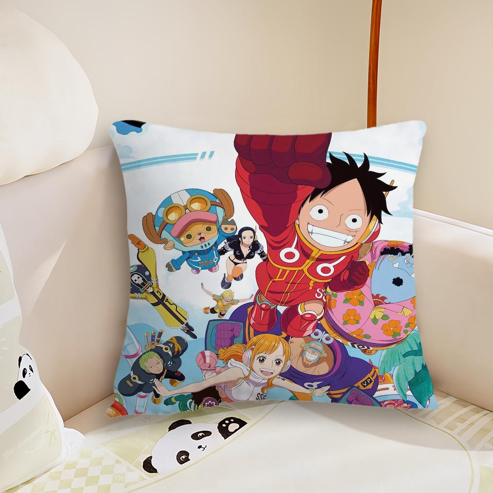 O-One Anime P-Piece Pillow Case Living Room Sofa Cushion Cover Suitable For Home Bedroom Room Decoration