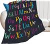 Alphabet Lore Flannel Throw Blanket Anime Cartoon Super Soft Micro Suitable for Sofa Living Room Throws All Season Lightweight