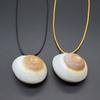 Glowing Seashells Pendant Necklace with Adjustable Rope Chain for Night Parties and Outdoor Event Trendy Women
